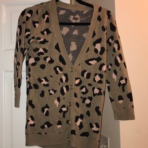 Leopard Print Cardigan